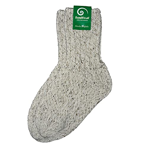 SamWo, 100% Merino-Schafwoll-Socken, dicke warme Wintersocken wie handgestrickt von SamWo