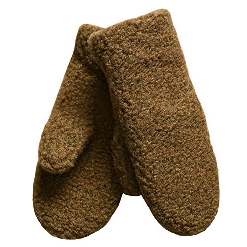 SamWo, Fäustlinge/Handschuhe aus 100% Merinowolle, wohlig warm (L, bark) von SamWo