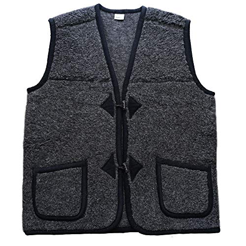 SamWo, Schafwollweste aus 100% Merinowolle, SWWA (anthrazit, 3XL) von SamWo