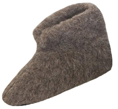SamWo,Fußwärmer Hausschuhe braun 100% Schafwolle, Größe: 35-36 nbr von SamWo