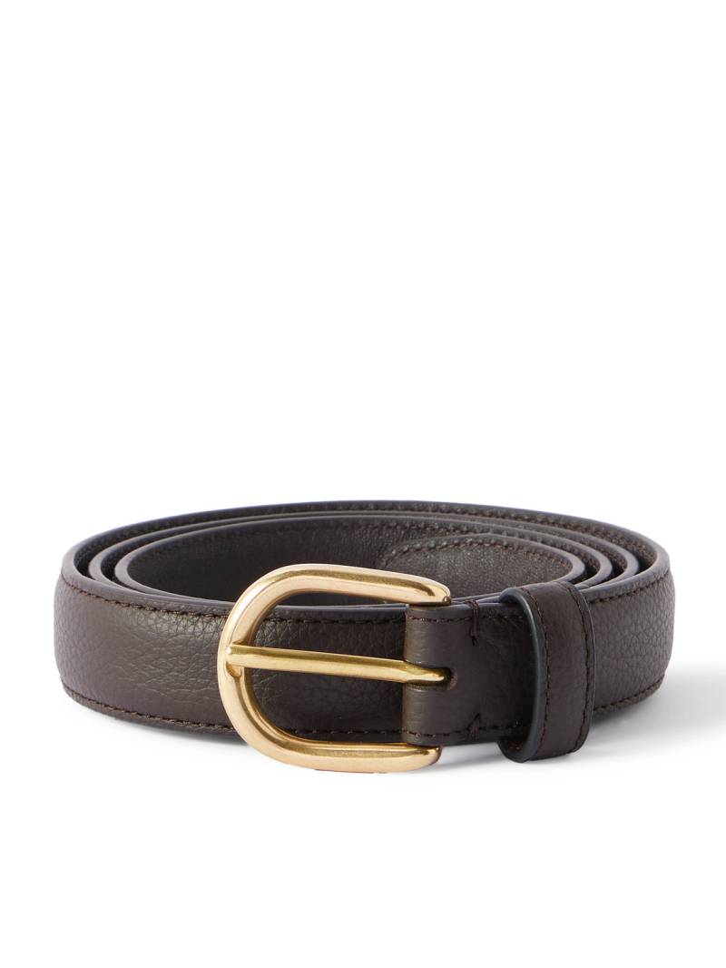 Saman Amel - Cardon 2.5cm Full-Grain Leather Belt - Men - Brown - EU 100 von Saman Amel