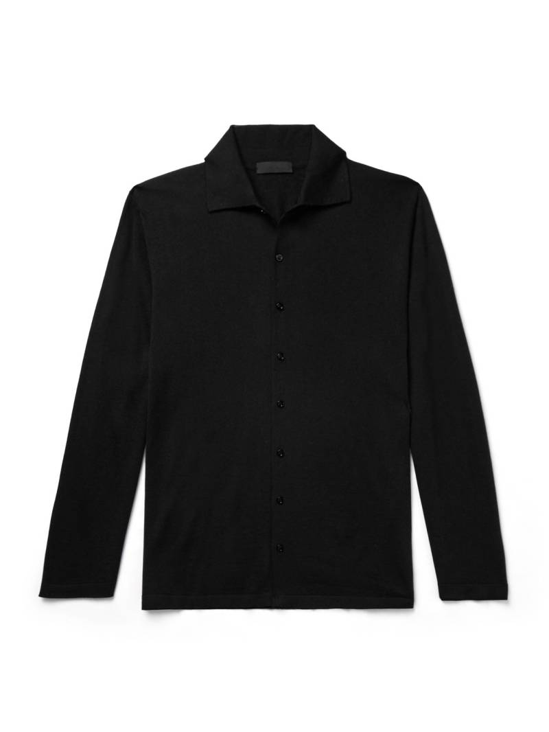 Saman Amel - Carlo Cashmere and Silk-Blend Shirt - Men - Black - IT 48 von Saman Amel