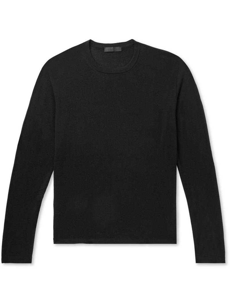 Saman Amel - Slim-Fit Cashmere and Silk-Blend T-Shirt - Men - Black - IT 48 von Saman Amel