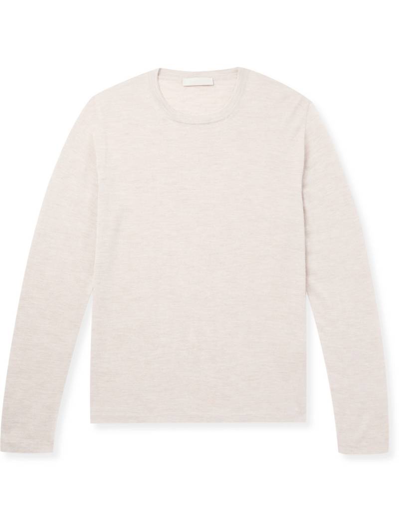 Saman Amel - Slim-Fit Cashmere and Silk-Blend T-Shirt - Men - Neutrals - IT 50 von Saman Amel