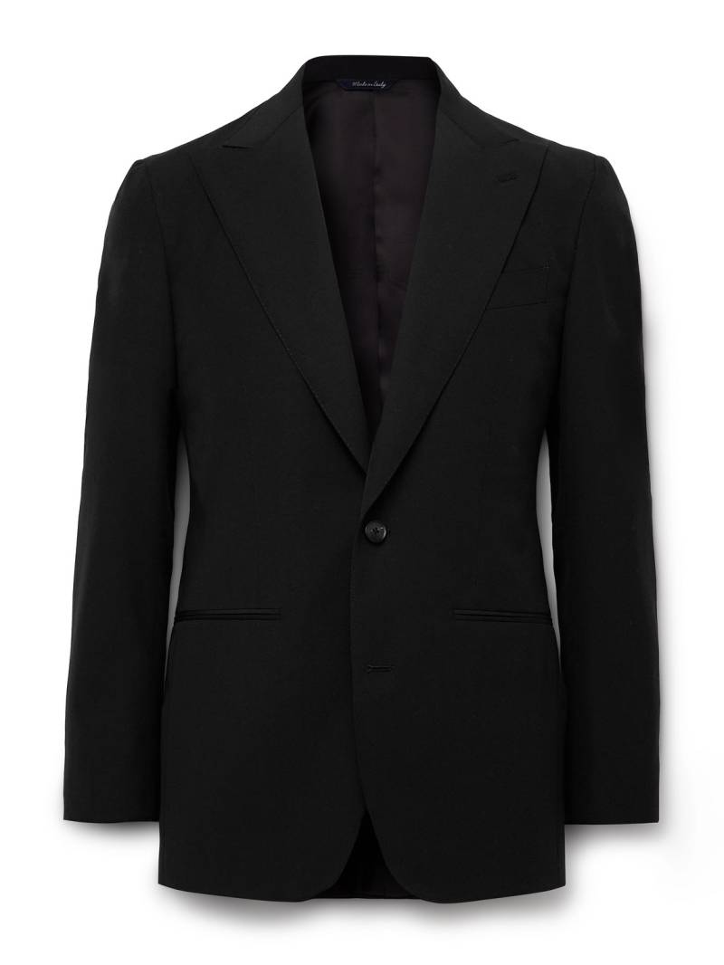Saman Amel - Slim-Fit Wool, Mohair and Linen-Blend Suit Jacket - Men - Black - IT 48 von Saman Amel