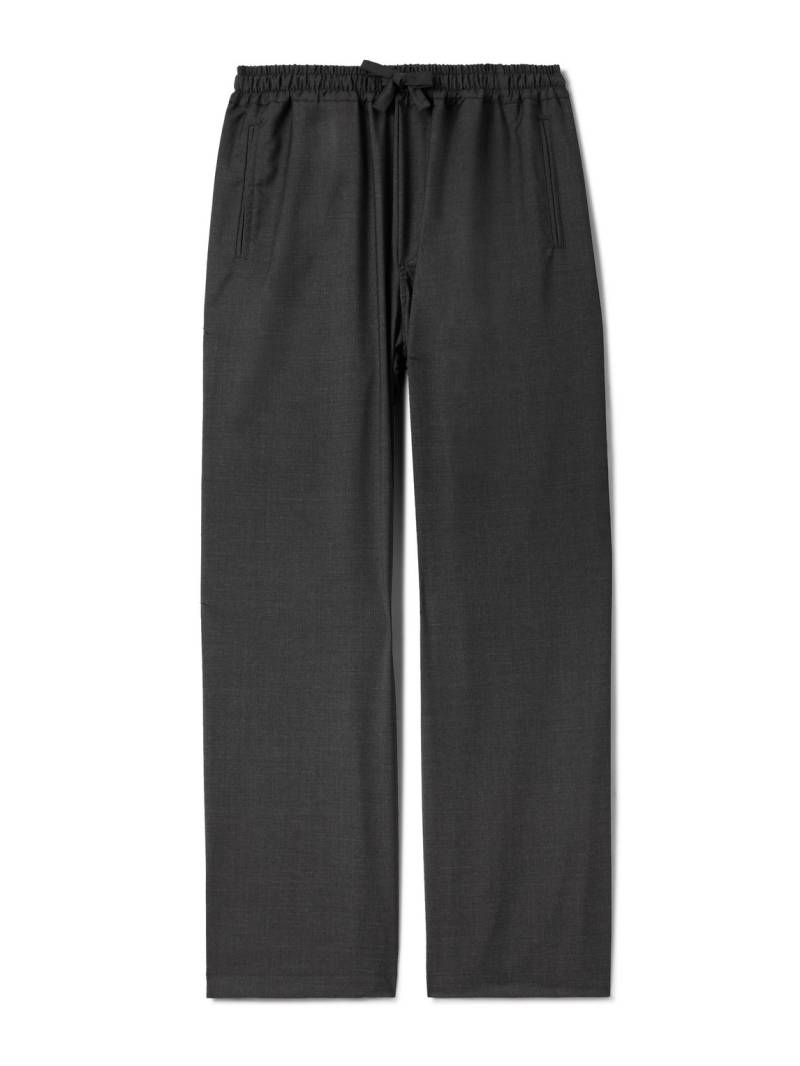 Saman Amel - Straight-Leg Wool Drawstring Trousers - Men - Gray - IT 48 von Saman Amel