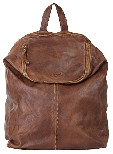 Samantha Look City-Rucksack Echt Leder cognac Damen - 017784 von Samantha Look