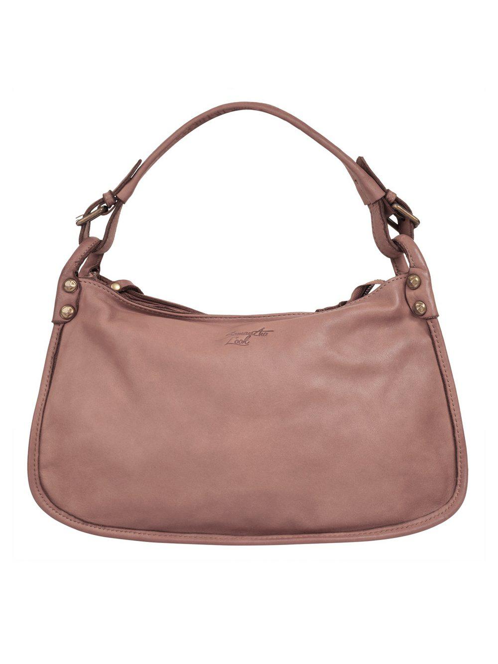 Samantha Look Handtasche Damen Leder, altrosa von Samantha Look