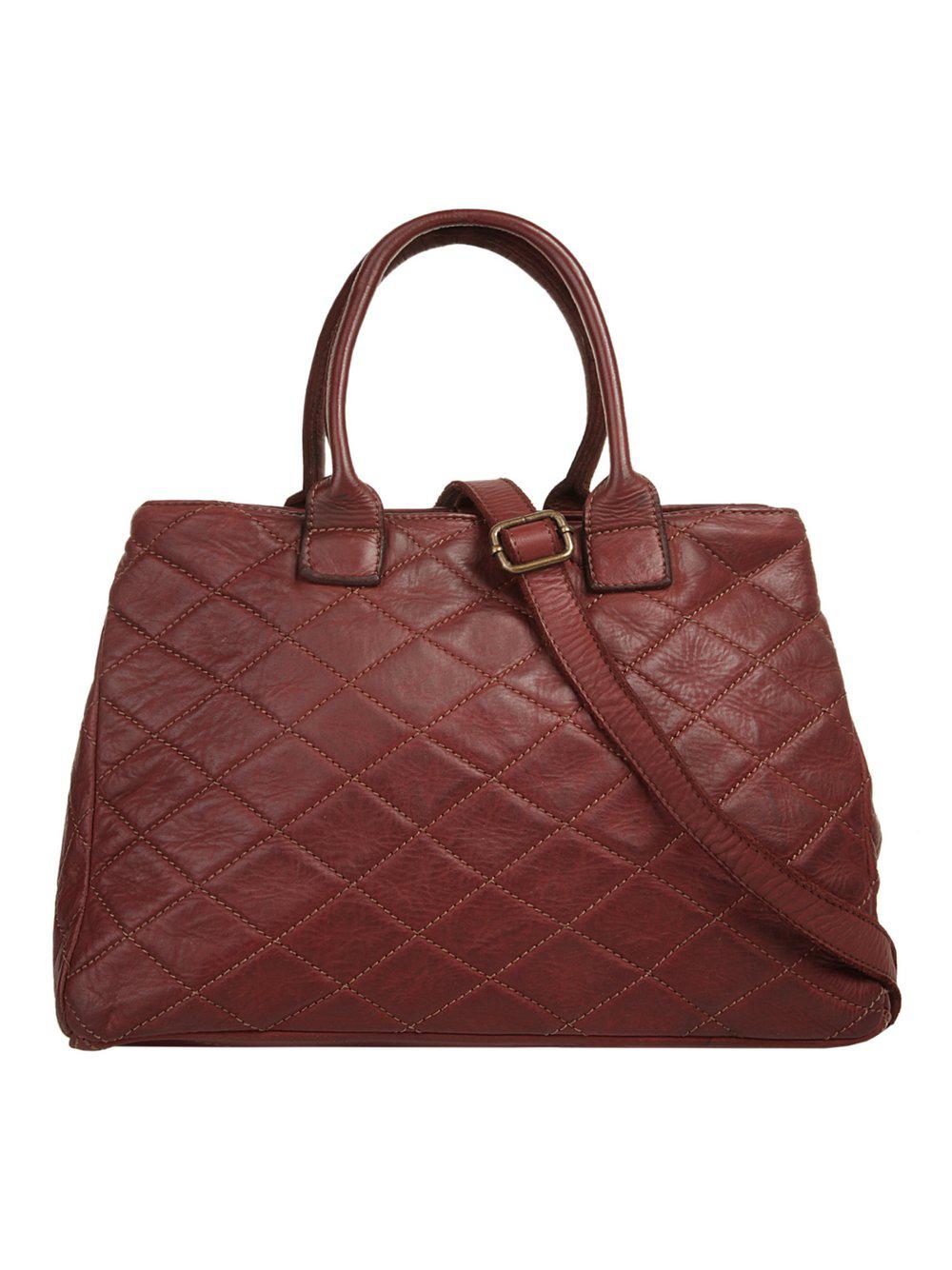 Samantha Look Handtasche Damen Leder, bordeaux von Samantha Look