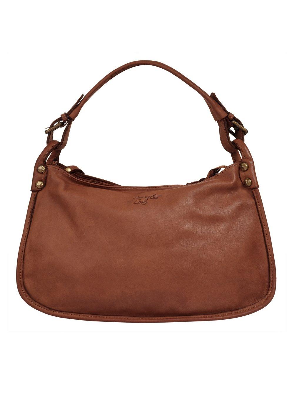 Samantha Look Handtasche Damen Leder, cognac von Samantha Look