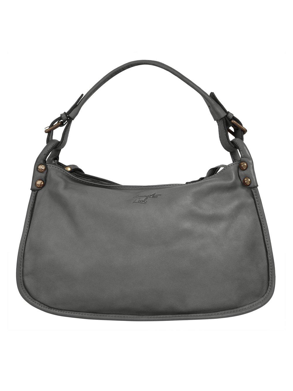 Samantha Look Handtasche Damen Leder, grau von Samantha Look