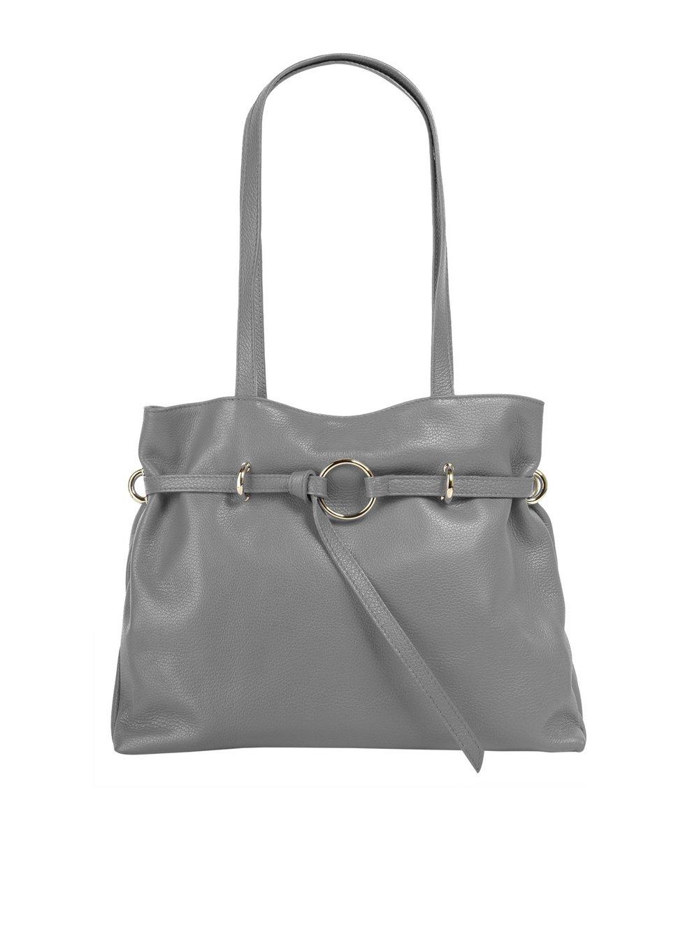 Samantha Look Handtasche Damen Leder, grau von Samantha Look