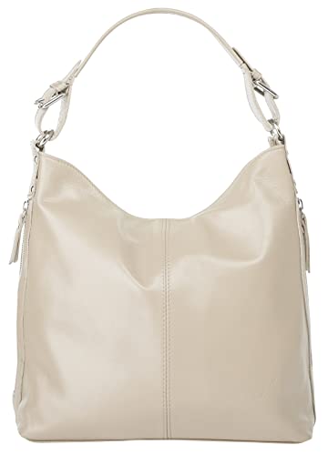 Samantha Look Handtasche Echt Leder Damen | Made in Italy, elegante Schultertasche, Umhängetasche aus Leder | 017580 von Samantha Look