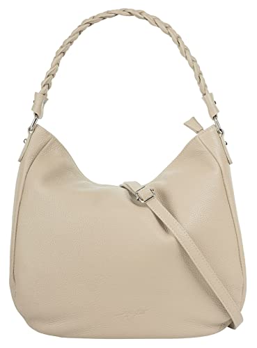 Samantha Look Handtasche Echt Leder beige Damen - 021835 von Samantha Look