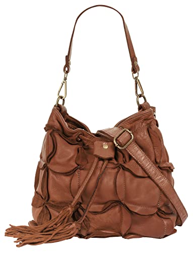 Samantha Look Handtasche Echt Leder cognac Damen - 021325 von Samantha Look