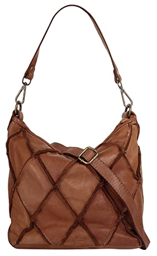 Samantha Look Handtasche Echt Leder cognac Damen - 021673 von Samantha Look