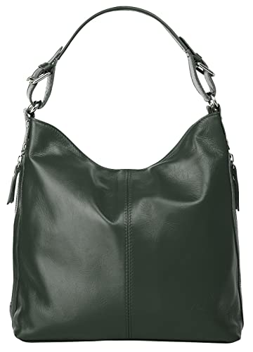 Samantha Look Handtasche Echt Leder dunkelgrün Damen - 017580 von Samantha Look