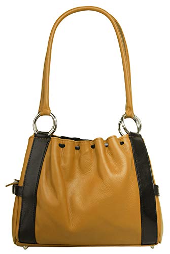 Samantha Look Handtasche Echt Leder gelb Damen - 020896 von Samantha Look