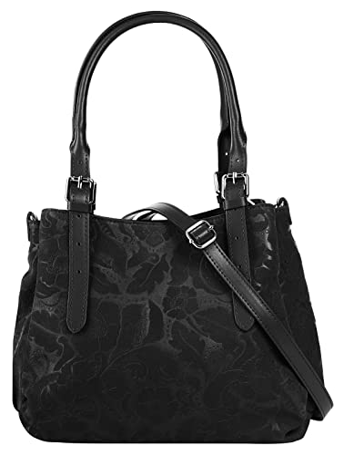 Samantha Look Handtasche Echt Leder schwarz Damen - 021690 von Samantha Look