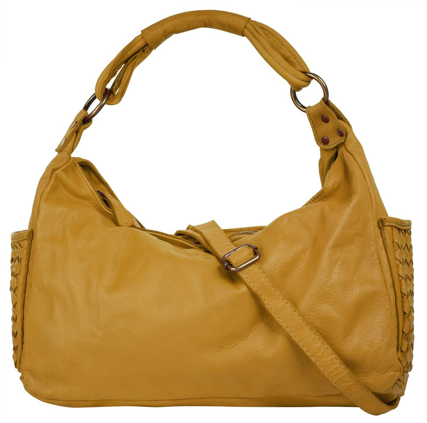 Samantha Look Henkeltasche, echt Leder, Made in Italy von Samantha Look