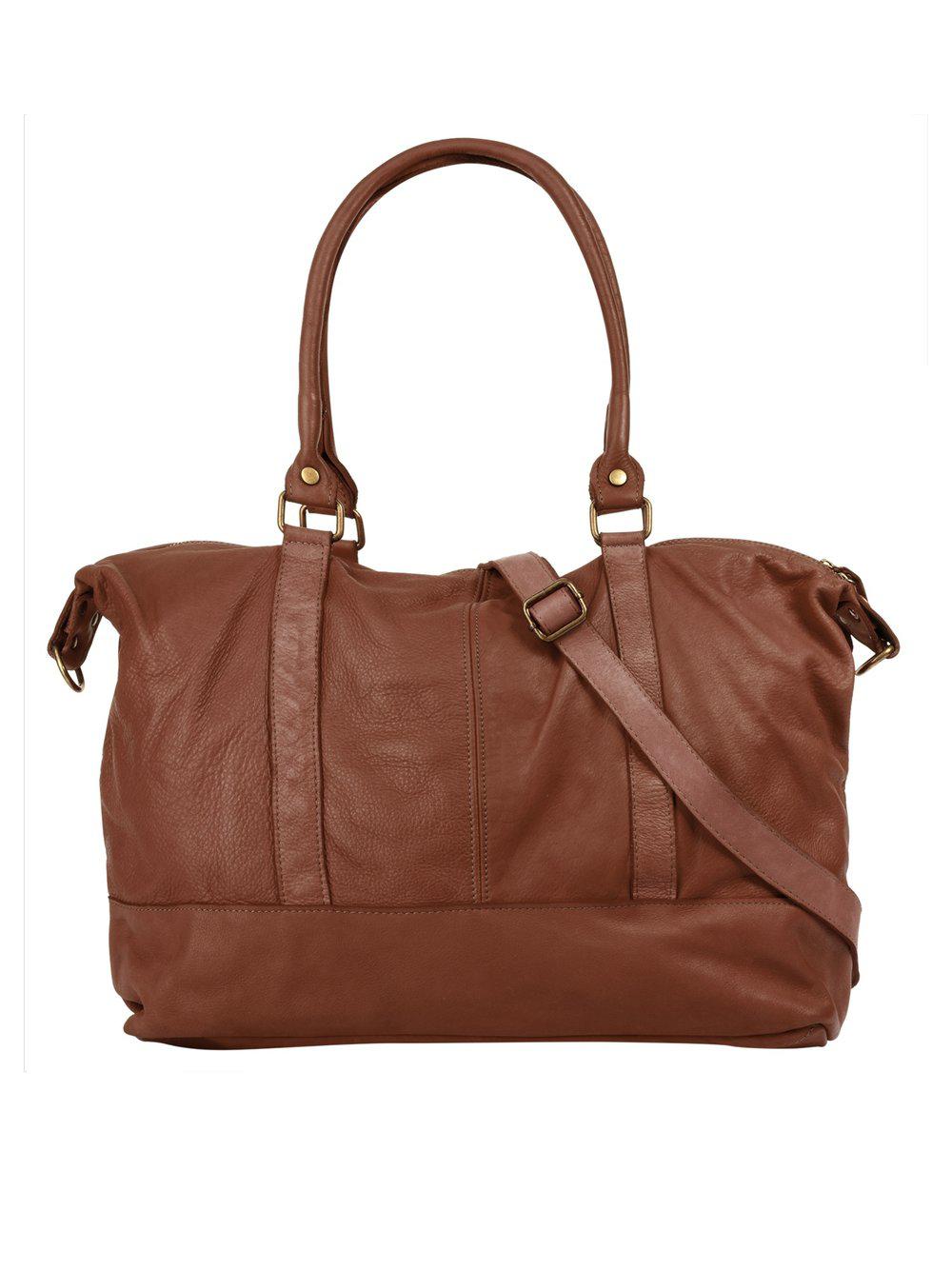 Samantha Look Reisetasche Damen Leder, cognac von Samantha Look