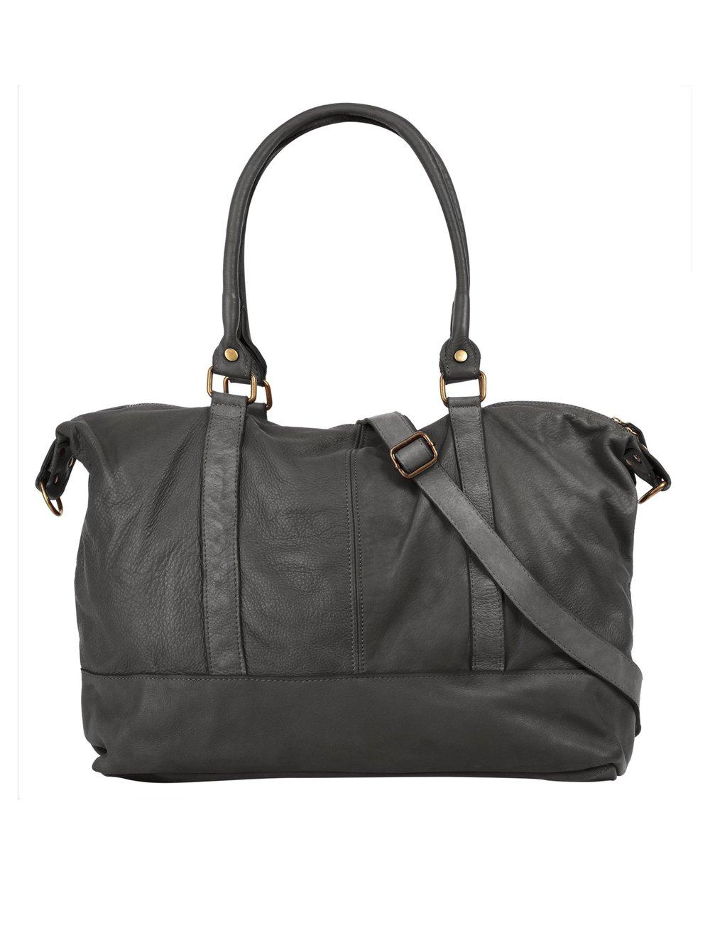 Samantha Look Reisetasche Damen Leder, grau von Samantha Look