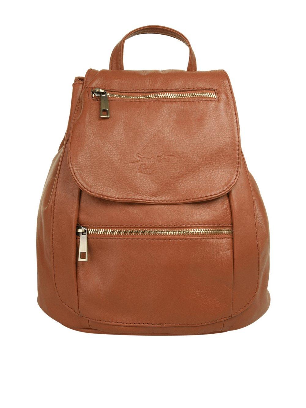 Samantha Look Rucksack City Damen Leder, cognac von Samantha Look