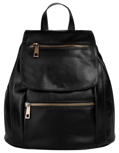 Samantha Look Rucksack City Echt Leder schwarz Damen - 017743 von Samantha Look