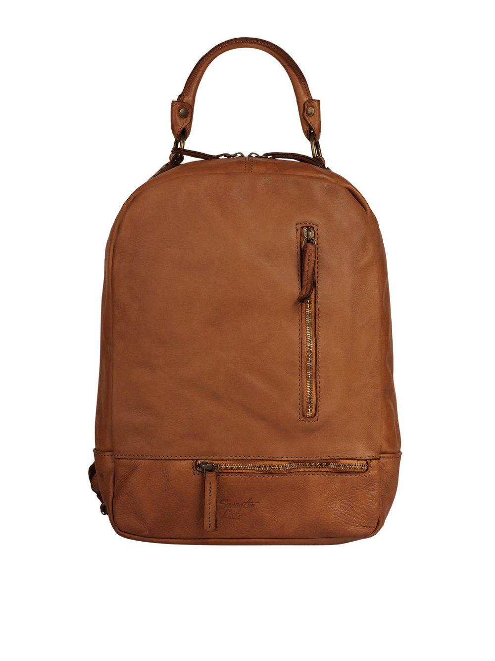 Samantha Look Rucksack Damen Leder, cognac von Samantha Look