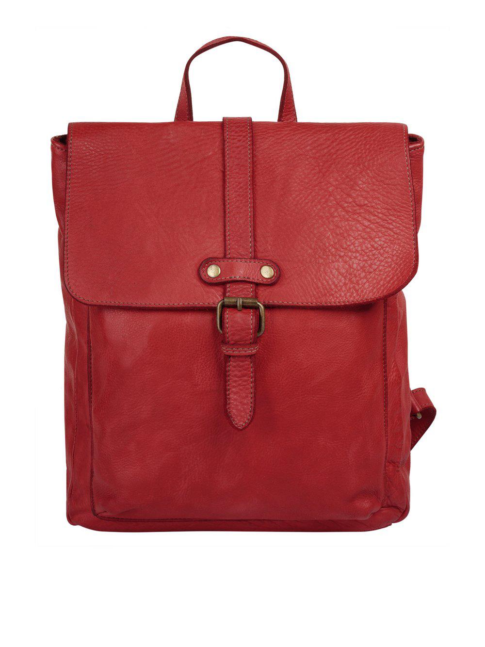 Samantha Look Rucksack Damen Leder, rot von Samantha Look