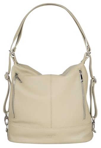Samantha Look Rucksack Echt Leder Damen | Made in Italy, 2-in-1-Design Backpack und Handtasche in einem | 022165 von Samantha Look