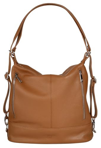 Samantha Look Rucksack Echt Leder Damen | Made in Italy, 2-in-1-Design Backpack und Handtasche in einem | 022165 von Samantha Look