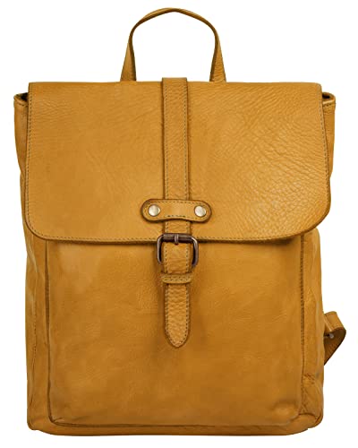 Samantha Look Rucksack Echt Leder gelb Damen - 021380 von Samantha Look