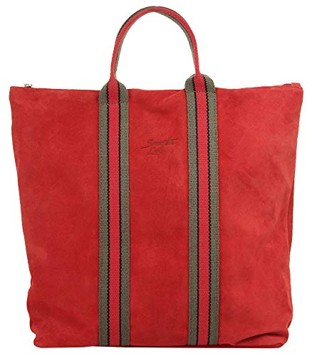 Samantha Look Rucksack Echt Leder rot Damen - 020001 von Samantha Look