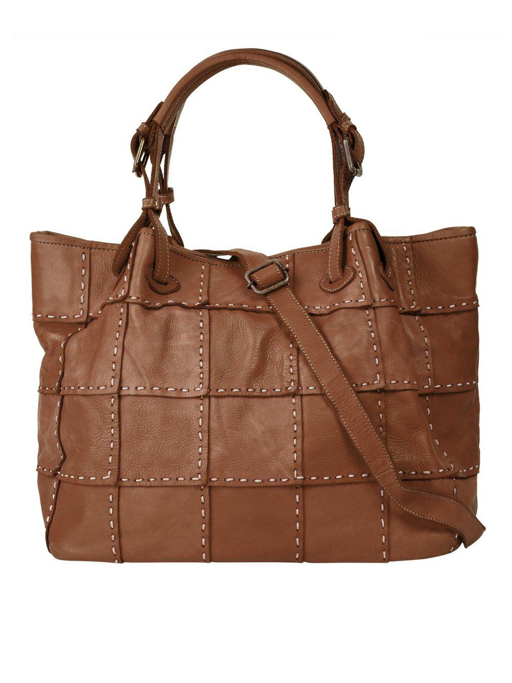 Samantha Look Shopper Damen Leder, cognac von Samantha Look