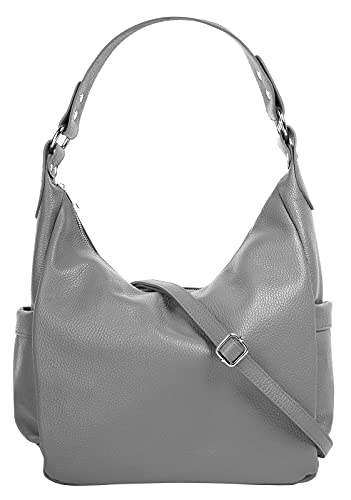 Samantha Look Shopper Echt Leder Damen | Made in Italy, Minimalistische Handtasche mit abnehmbarem Schultergurt & A4-Hauptfach, Smartphonefach | 021214 von Samantha Look