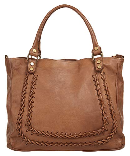 Samantha Look Shopper Echt Leder cognac Damen - 020366 von Samantha Look