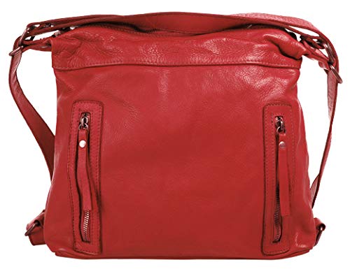 Samantha Look Shopper Echt Leder rot Damen - 020462 von Samantha Look