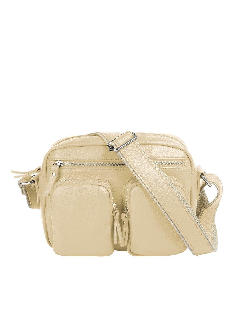 Samantha Look Umhängetasche Damen Leder, beige von Samantha Look