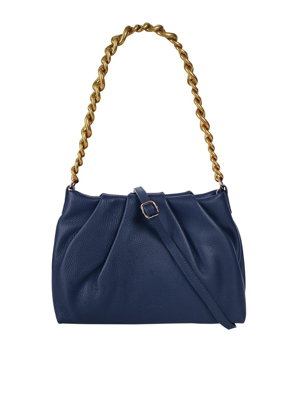 Samantha Look Umhängetasche Damen Leder, blau von Samantha Look