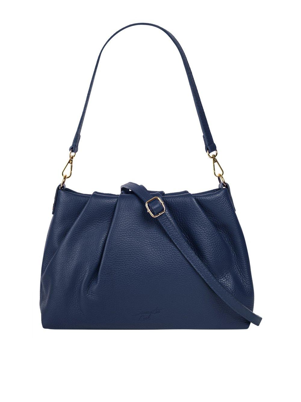 Samantha Look Umhängetasche Damen Leder, blau von Samantha Look