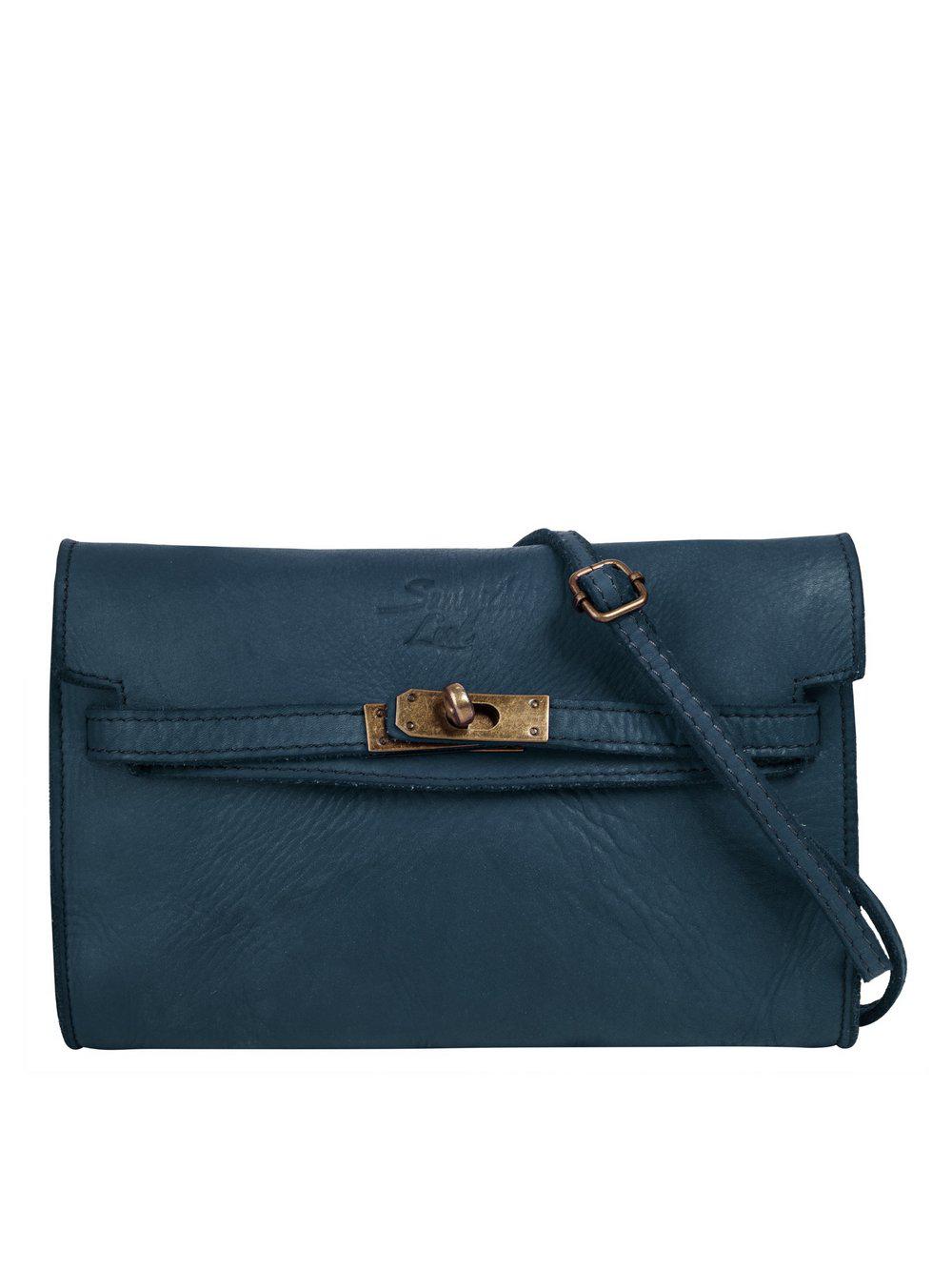 Samantha Look Umhängetasche Damen Leder, blau von Samantha Look