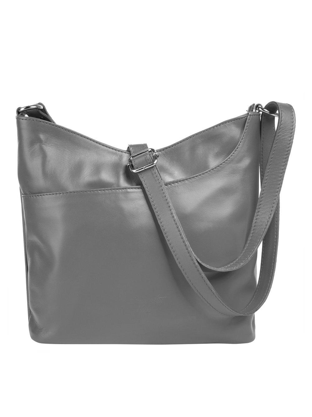 Samantha Look Umhängetasche Damen Leder, grau von Samantha Look