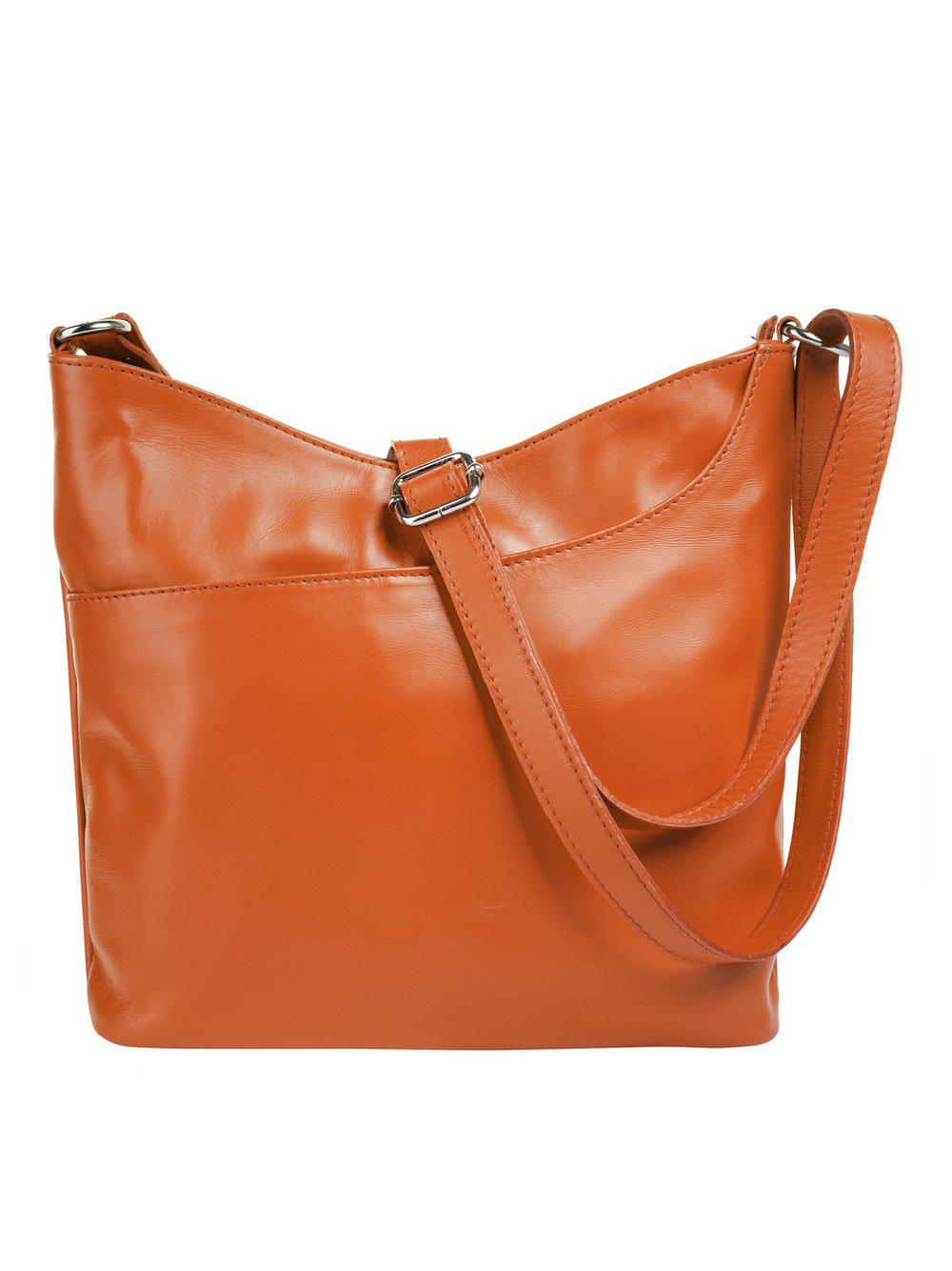 Samantha Look Umhängetasche Damen Leder, orange von Samantha Look