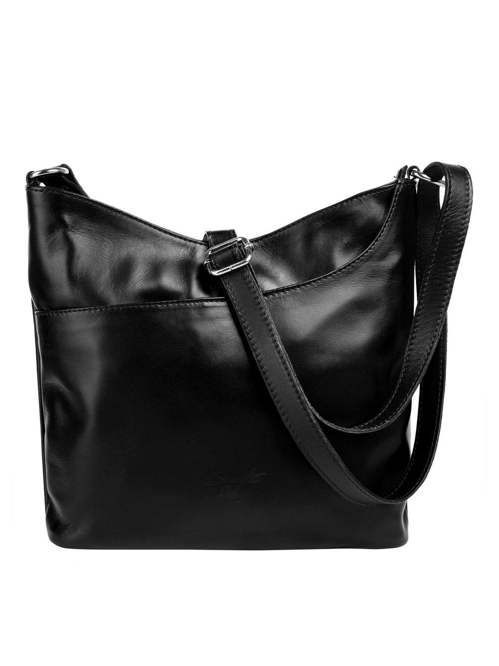 Samantha Look Umhängetasche Damen Leder, schwarz von Samantha Look