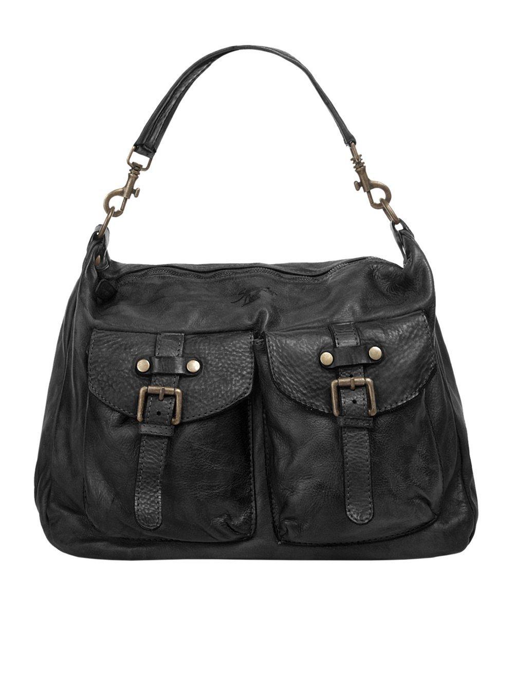 Samantha Look Umhängetasche Damen Leder, schwarz von Samantha Look