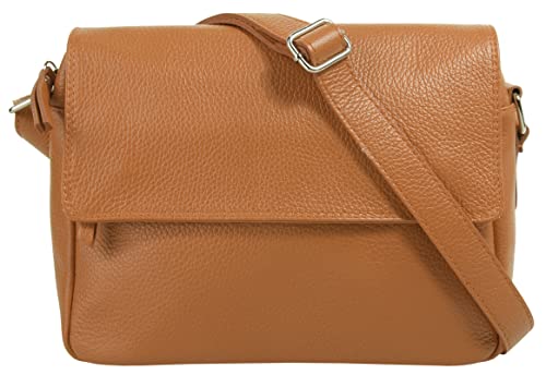 Samantha Look Umhängetasche cognac echt Leder Damen - 020399 von Samantha Look