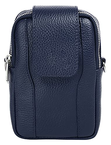 Samantha Look Umhängetasche echt Leder Damen | Made in Italy, Crossbody-Bag mit 2 Hauptfächern, Umhängetasche mit abnehmbarem Schultergurt | 021216 von Samantha Look