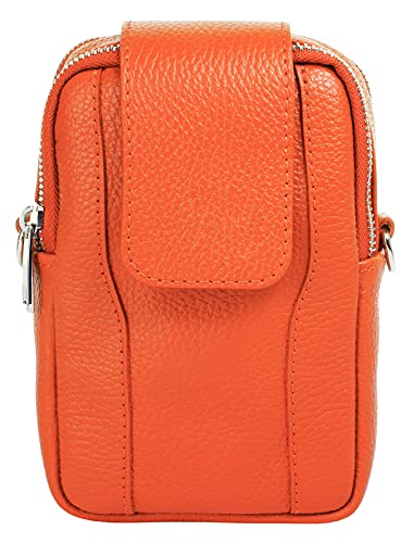 Samantha Look Umhängetasche echt Leder Damen | Made in Italy, Crossbody-Bag mit 2 Hauptfächern, Umhängetasche mit abnehmbarem Schultergurt | 021216 von Samantha Look