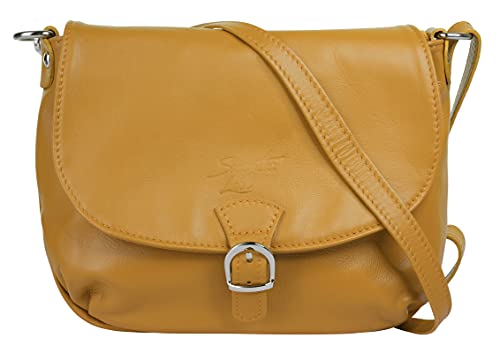 Samantha Look Umhängetasche echt Leder Damen | Made in Italy, Praktische Umhängetasche, Clevere Aufteilung | 017739 von Samantha Look